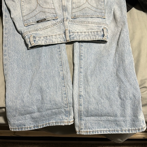 Rollas light wash high rise loose straight jeans - Picture 4 of 5